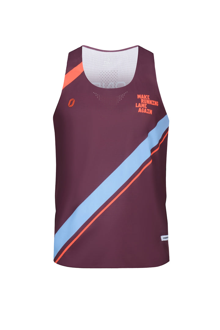 Victory Speed Tech Singlet For Men - @HeapsGoodRunners - Zinfandel