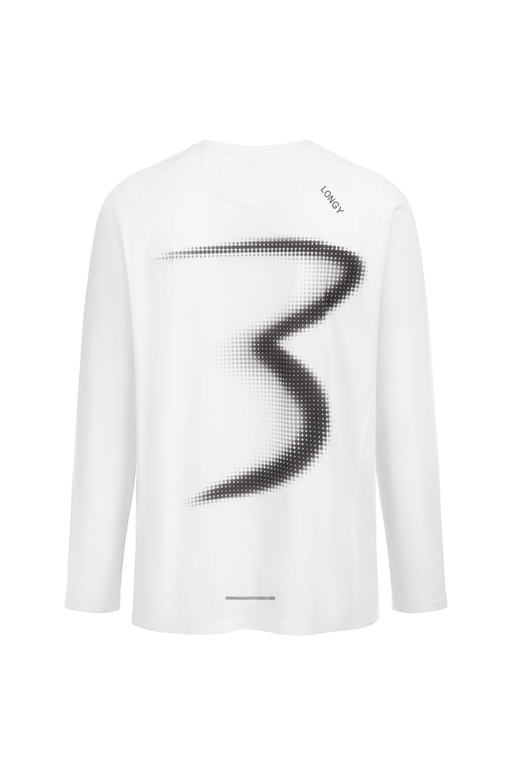 Victory Speed Tech Long Sleeve Shirt - White Pixel