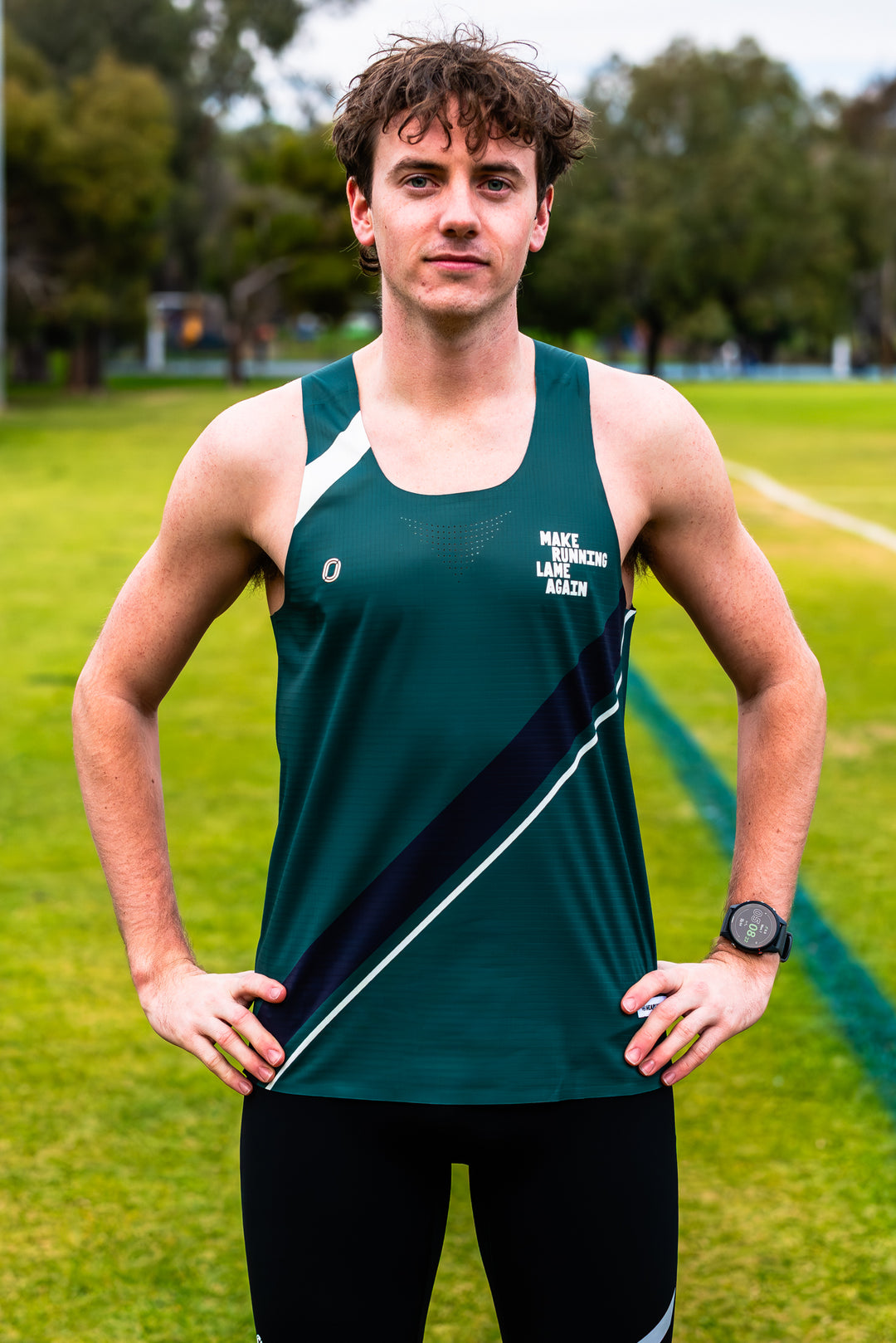Victory Speed Tech Singlet For Men - @HeapsGoodRunners - Eden Green