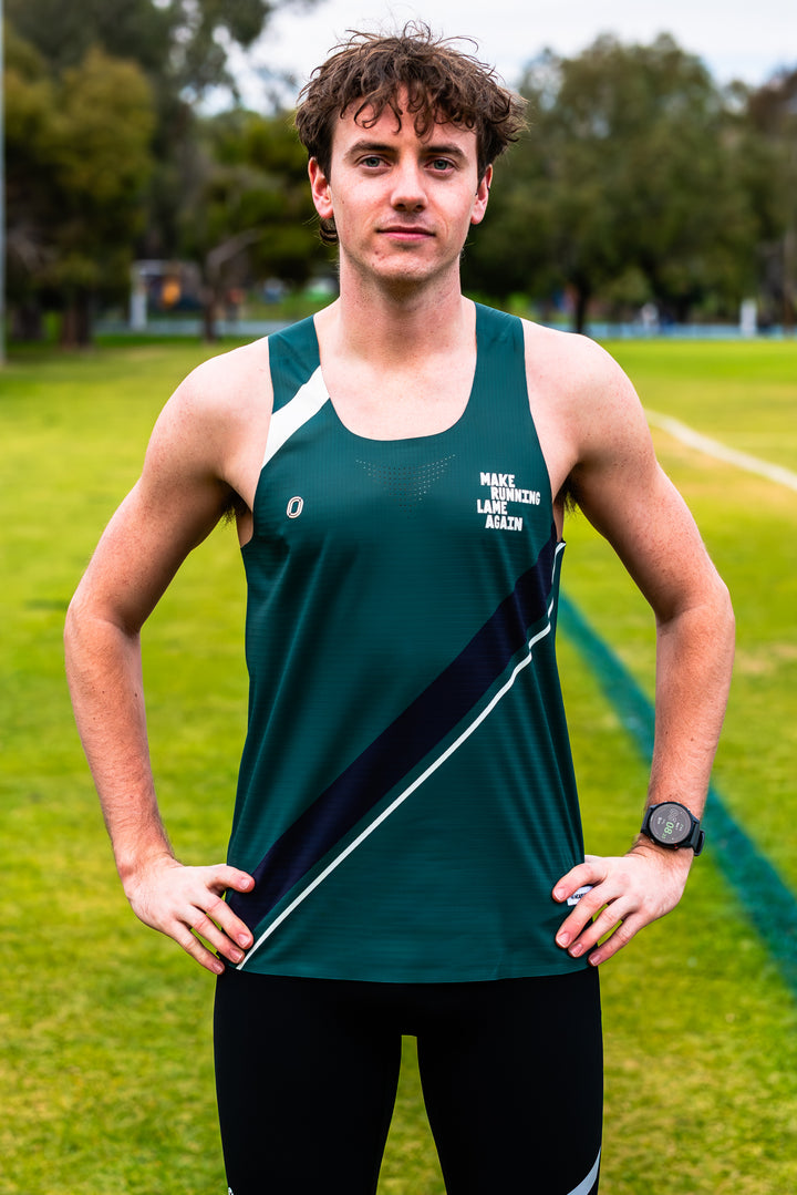 Victory Speed Tech Singlet For Men - @HeapsGoodRunners - Eden Green