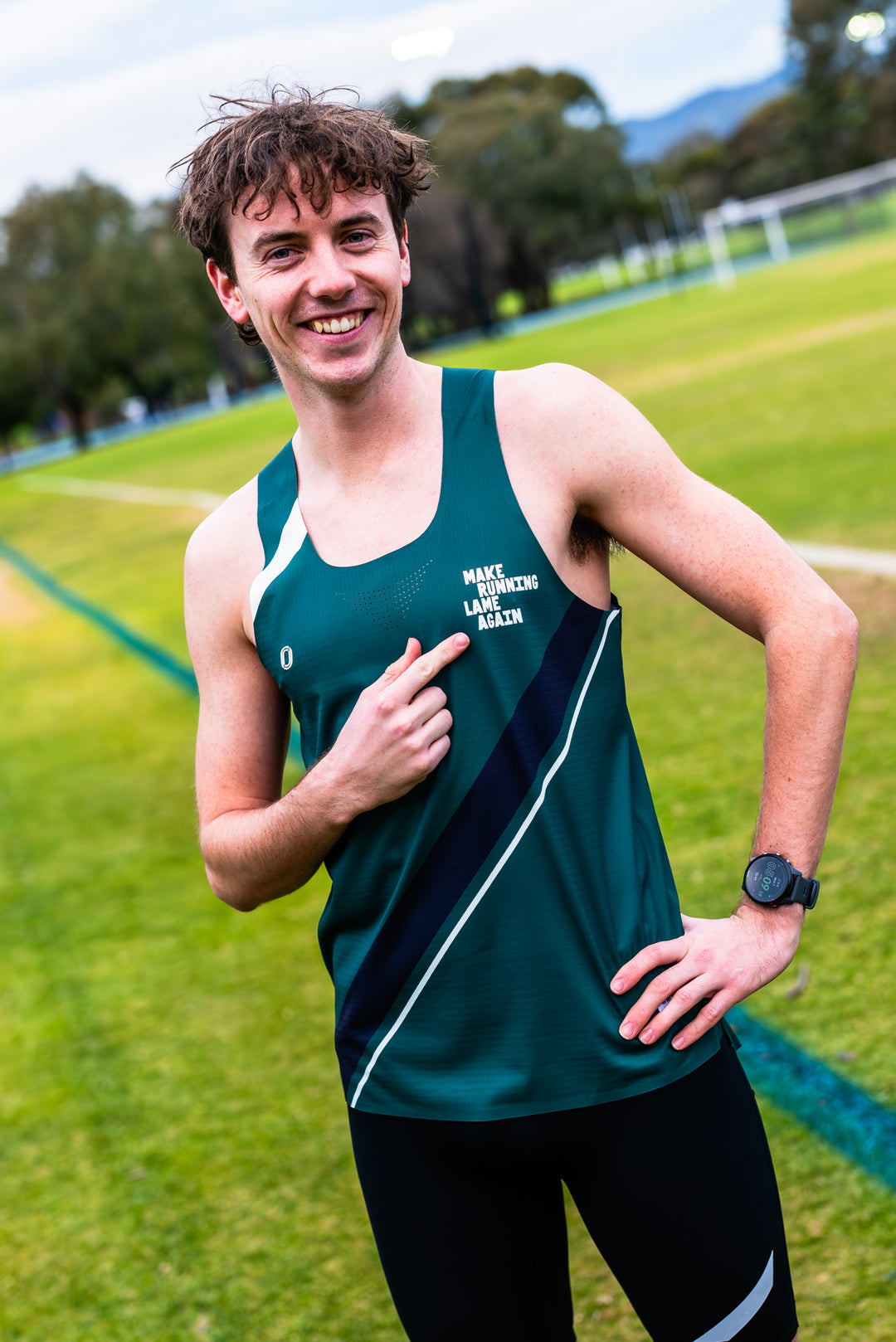 Victory Speed Tech Singlet For Men - @HeapsGoodRunners - Eden Green