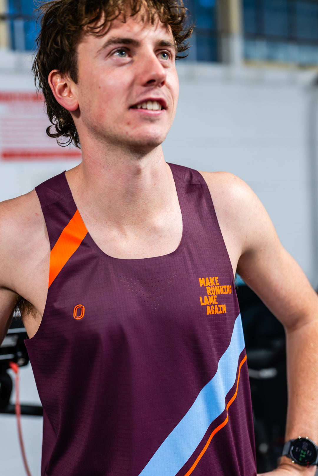 Victory Speed Tech Singlet For Men - @HeapsGoodRunners - Zinfandel