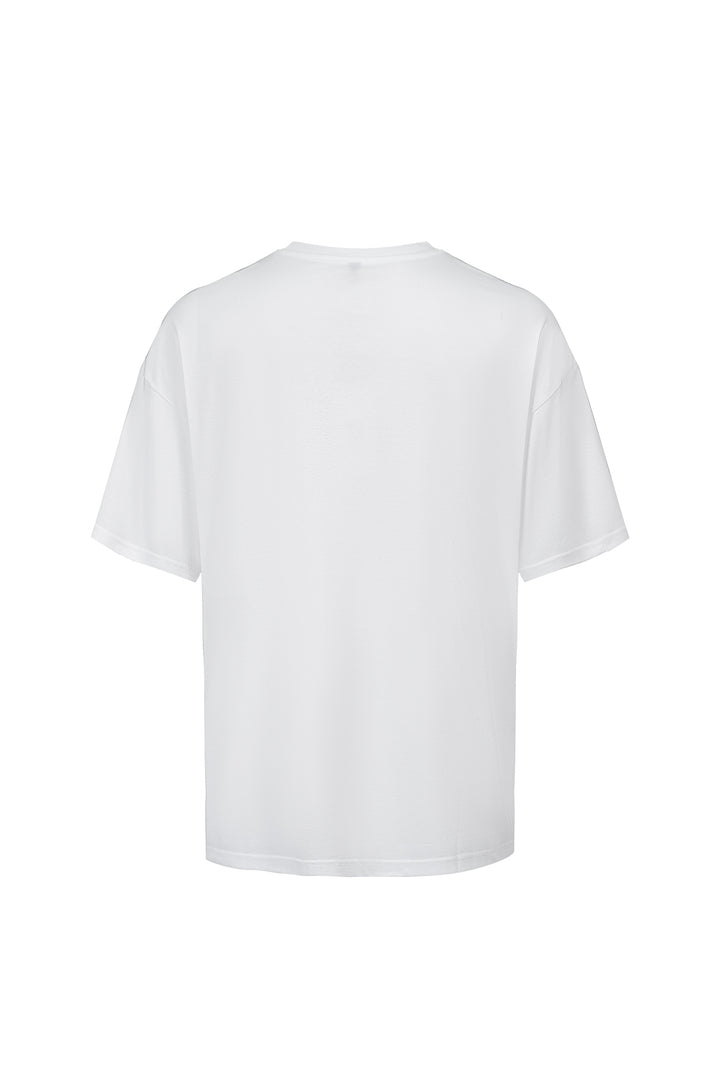 White Clubroom Tee - Blank - Back
