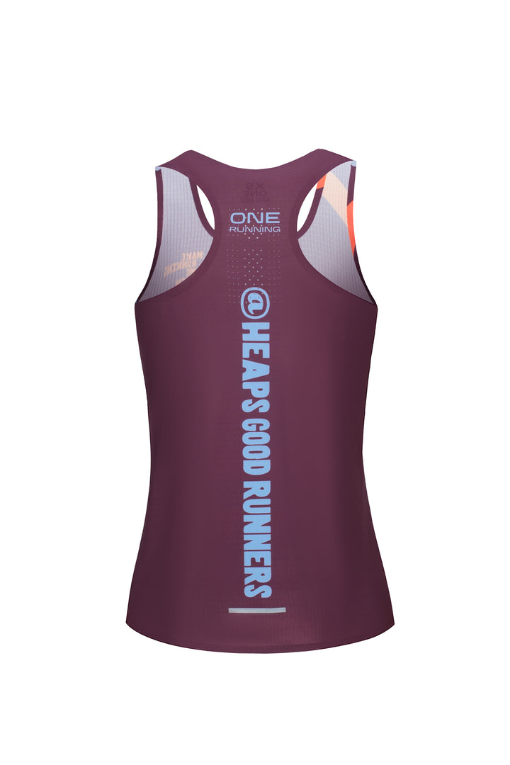 Victory Speed Tech Singlet For Women - @HeapsGoodRunners - Zinfandel
