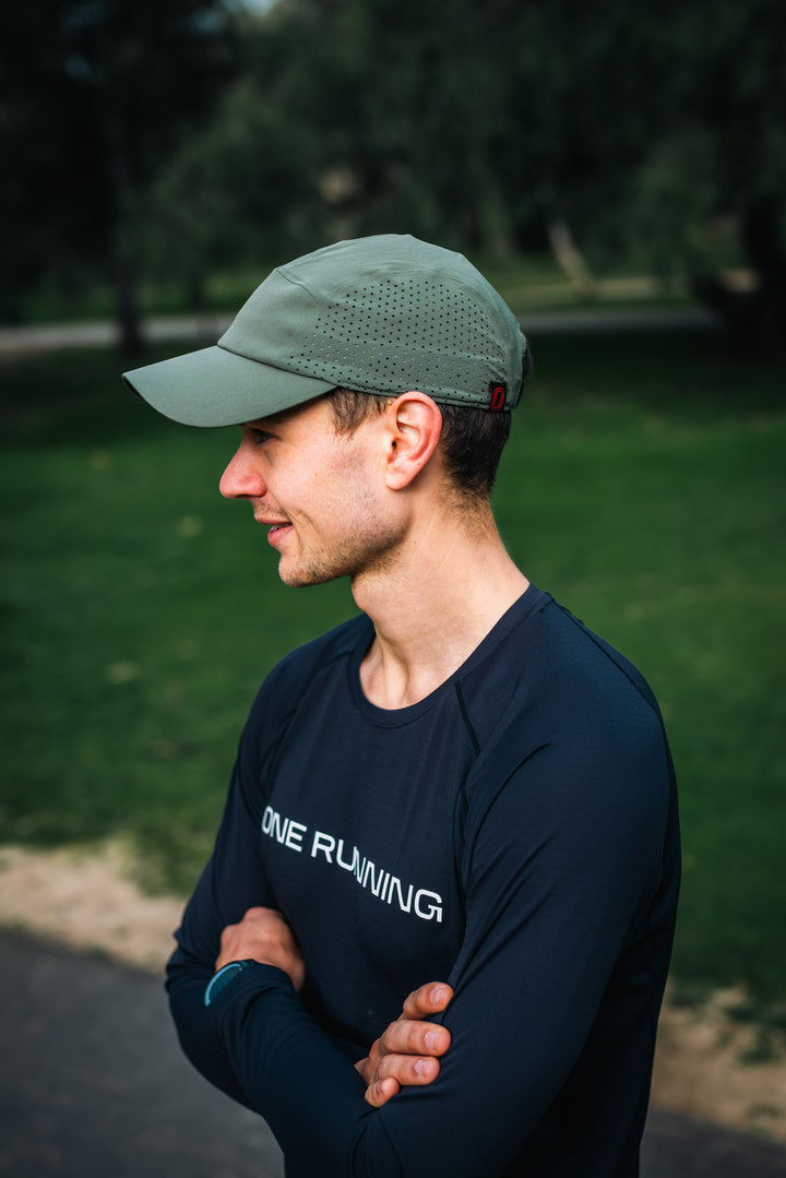 Performance Running Hat - Olive