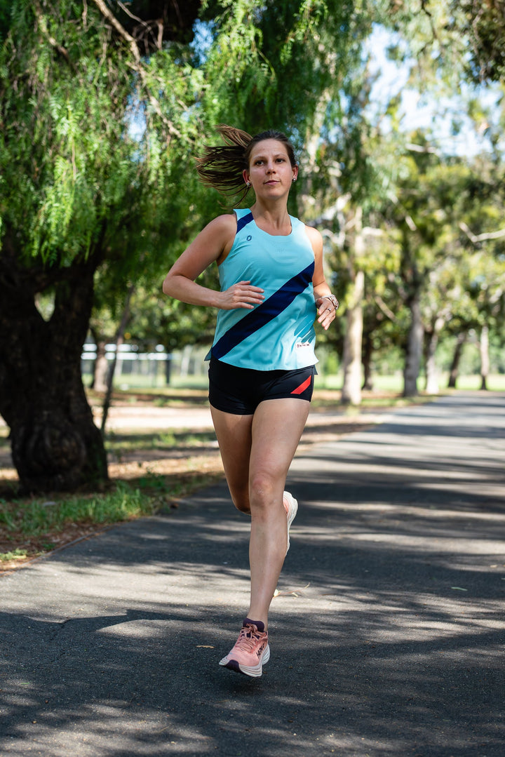 Victory Speed Tech Singlet Limited Release - Aqua & Midnight For Women