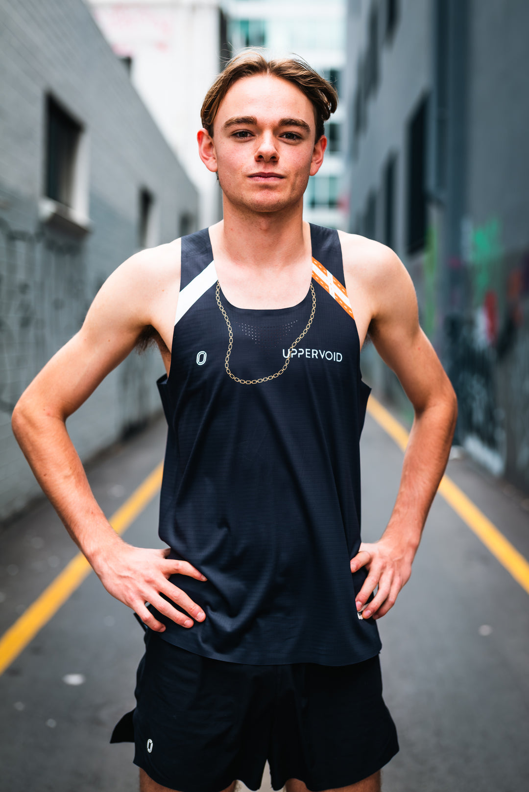 Victory Speed Tech Singlet - OR x Uppervoid - 24k For Men