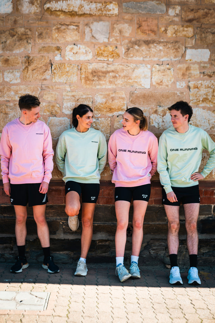 Clubroom Crewneck Mint Large logo & "BE THE ONE" back