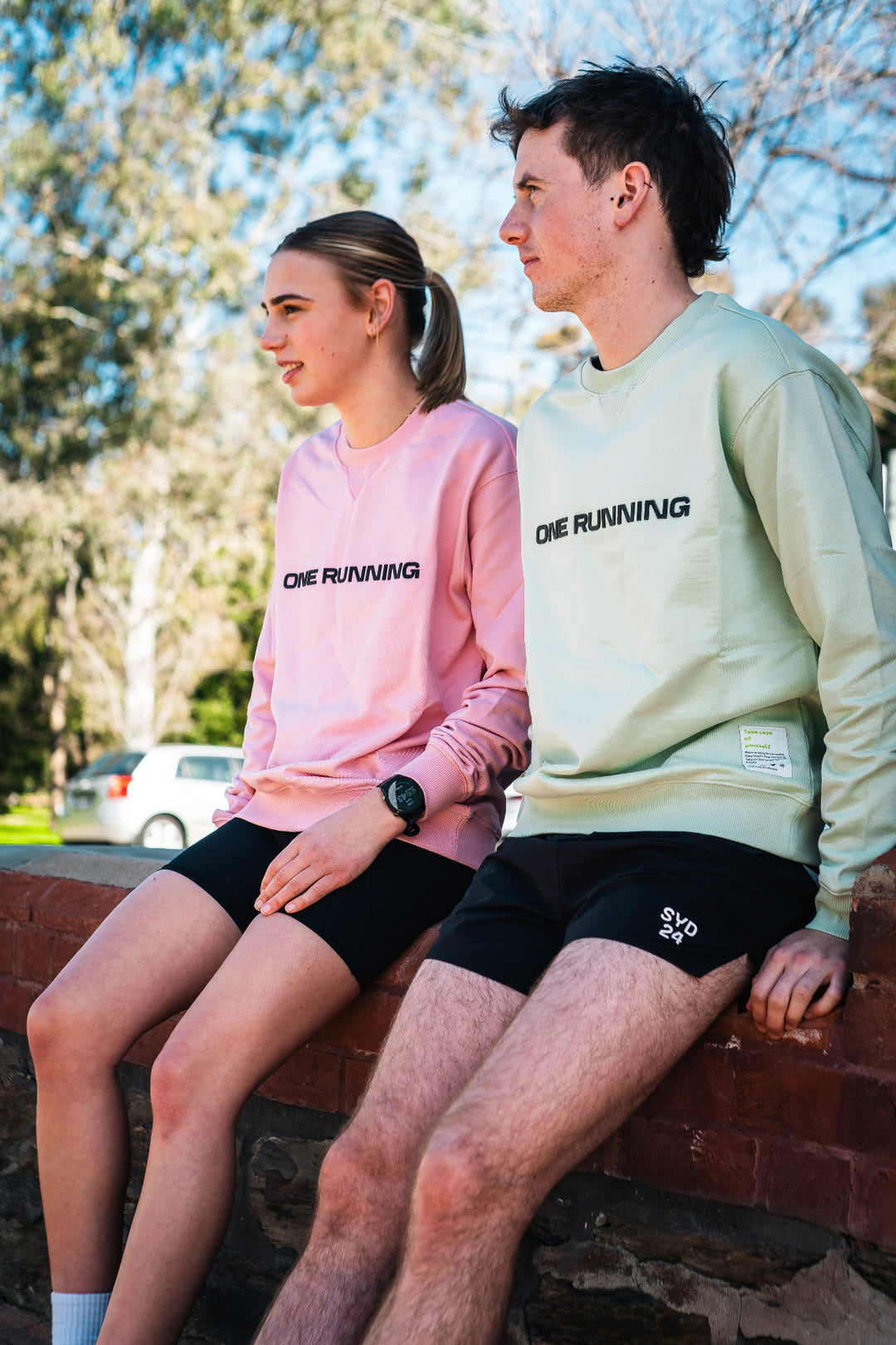 Clubroom Crewneck Mint Large logo & "BE THE ONE" back