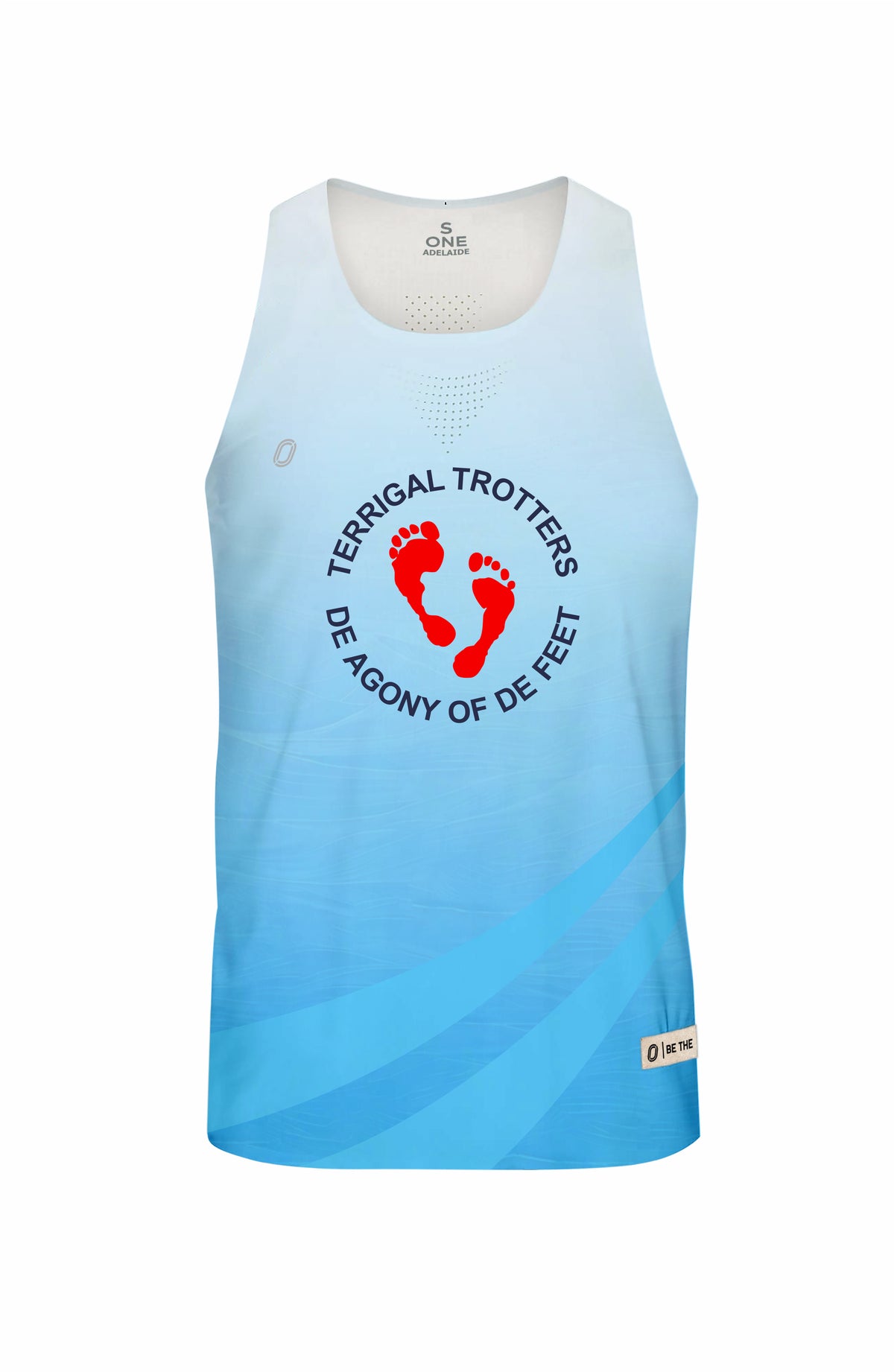 Terrigal Trotters singlet – front view